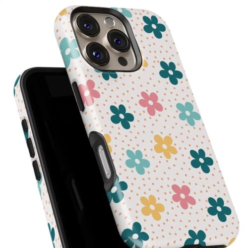 Θήκη Samsung για Όλα τα μοντέλα 3D Design Με Σχέδιο Retro Cute Flowers (Κωδ:1154)