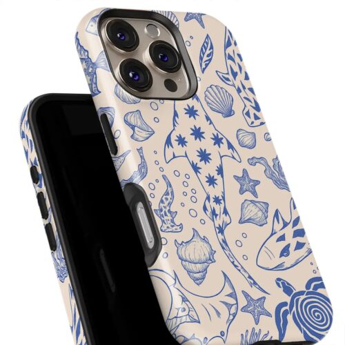 Θήκη Samsung για Όλα τα μοντέλα 3D Design Με Σχέδιο Ocean Life Blue (Κωδ:1163)