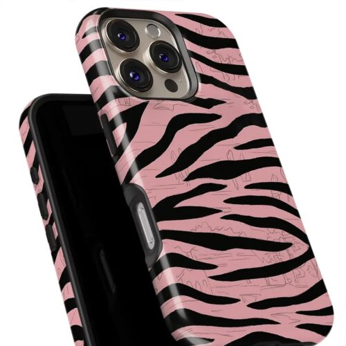 Θήκη Samsung για Όλα τα μοντέλα 3D Design Με Σχέδιο Pink Zebra (Κωδ:1169)