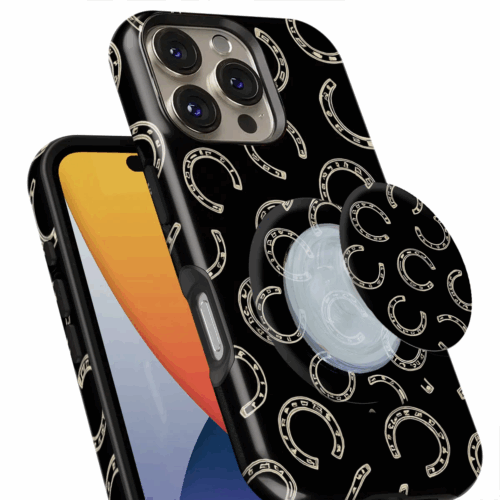 Θήκη Xiaomi για Όλα τα μοντέλα 3D Design Με PopSocket και Σχέδιο Lucky Horseshoe (Κωδ:1092)