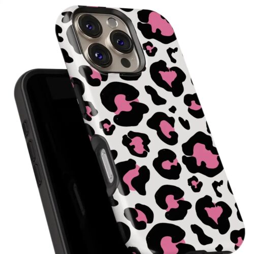 Θήκη Xiaomi για Όλα τα μοντέλα 3D Design Με Σχέδιο Animal Print Pink Black (Κωδ:1073)