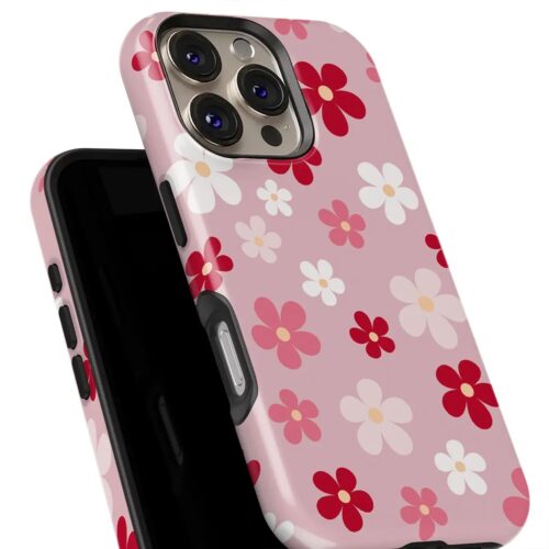 Θήκη Xiaomi για Όλα τα μοντέλα 3D Design Με Σχέδιο Daisies in Pink (Κωδ:1078)