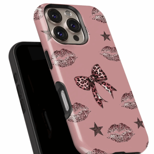Θήκη Xiaomi για Όλα τα μοντέλα 3D Design Με Σχέδιο Lips, Stars and Bow (Κωδ:1152)