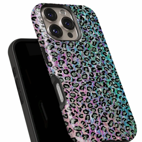 Θήκη Xiaomi για Όλα τα μοντέλα 3D Design Με Σχέδιο Black Leopard Glitter (Κωδ:1153)