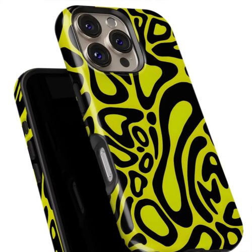 Θήκη Xiaomi για Όλα τα μοντέλα 3D Design Με Σχέδιο Neon Yellow Illusion (Κωδ:1160)