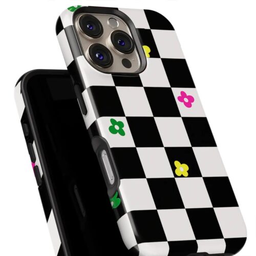 Θήκη Xiaomi για Όλα τα μοντέλα 3D Design Με Σχέδιο Checkerboard Flower (Κωδ:1168)