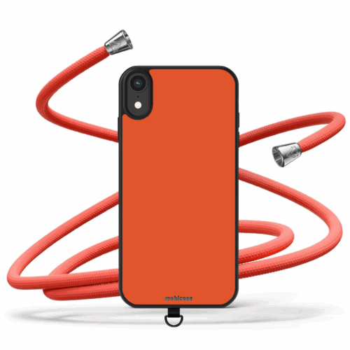 Θήκη iPhone για Όλα τα μοντέλα με Κορδόνι λαιμού & Χρώμα Orange (Κωδ:2106)