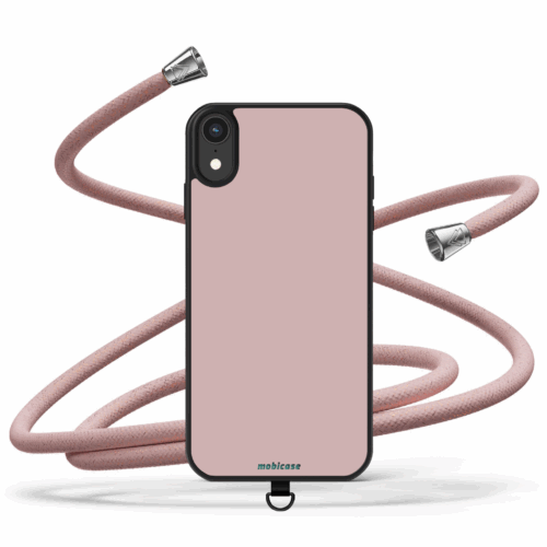 Θήκη iPhone για Όλα τα μοντέλα με Κορδόνι λαιμού & Χρώμα Sand Pink (Κωδ:2121)