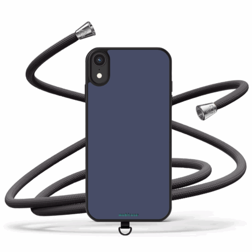 Θήκη iPhone για Όλα τα μοντέλα με Κορδόνι λαιμού & Χρώμα Crown Blue (Κωδ:2126)