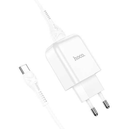 HOCO N2 travel charger USB A +cable USB A to Type C 2.1A white