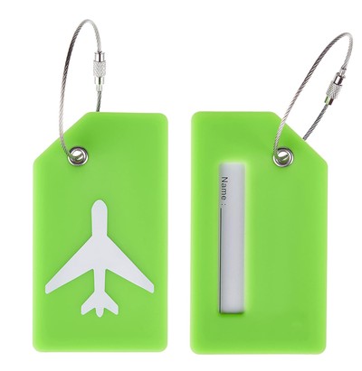 HOME USE ετικέτα βαλίτσας HUH-0246, 9.2x0.7x5.2cm, πράσινη