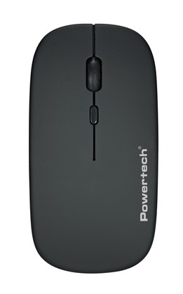 POWERTECH ασύρματο ποντίκι PT-1381, 2.4GHz & Bluetooth, έως 1600DPI, 500mAh, μαύρο
