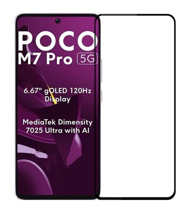 POWERTECH tempered glass 5D TGC-0738 για Xiaomi Poco M7 Pro 5G, full glue