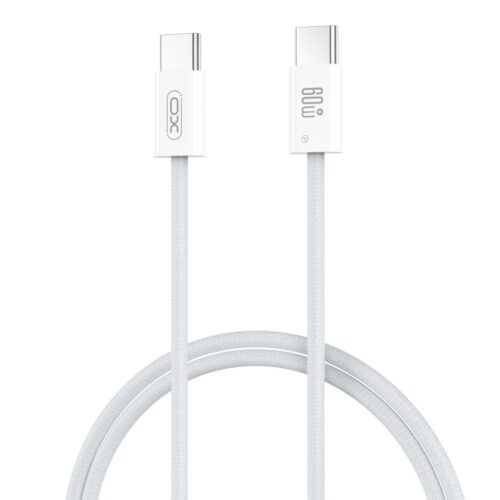 XO Cable Type-C - Type-C, 1 m, 60W, Braided, NB-Q273 /white/