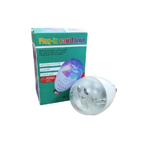 Χριστουγεννιάτικη Περιστρεφόμενη Led Λάμπα-Προτζέκτορας - Plug-in card lamp