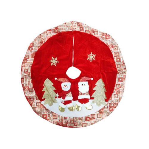Χριστουγεννιάτικη Ποδιά Δέντρου Άγιος Βασίλης 95cm – Christmas Tree Skirt Santa Claus