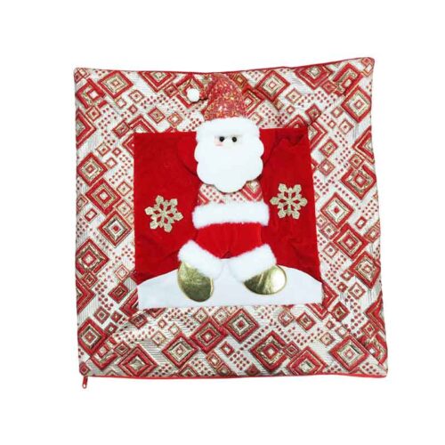 Χριστουγεννιάτικη Μαξιλαροθήκη με Άγιο Βασίλη 44 x 44 cm – Christmas Cushion Cover with Santa Claus