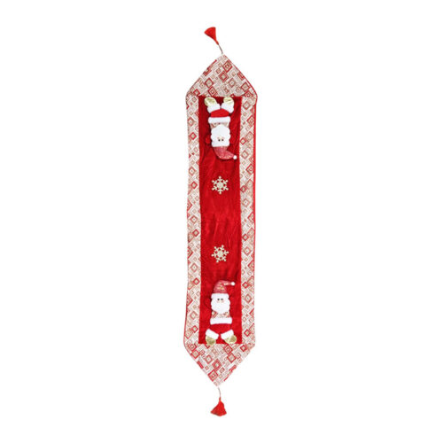 Χριστουγεννιάτικος Δρομέας Τραπεζιού με Άγιο Βασίλη 160x34cm - Christmas Table Runner with Santa Claus