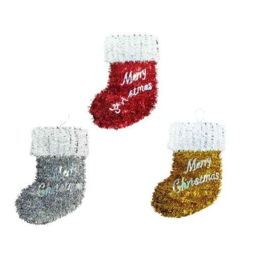 Κρεμαστή Χριστουγεννιάτικη Κάλτσα “Merry Christmas” 34cm – Hanging Christmas Stocking “Merry Christmas”