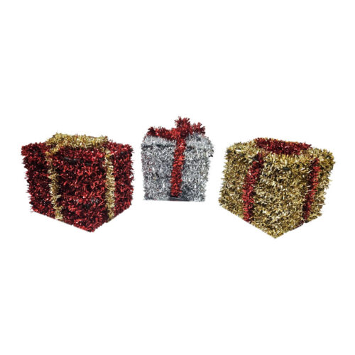 Διακοσμητικά Χριστουγεννιάτικα Δώρα 8.5x8.5cm - Decorative Christmas Gift Boxes