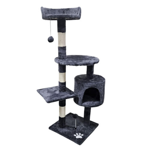 Δέντρο Ονυχοδρόμιο για Γάτες με Σπιτάκι και Παιχνίδια 115cm - Cat Tree Scratching Post with Toys