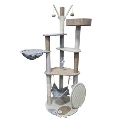 Δέντρο Ονυχοδρόμιο για Γάτες με Παιχνίδια 140cm - Cat Tree Scratching Post with Toys