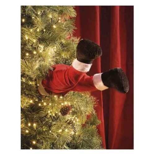 Χριστουγεννιάτικο στολίδι Δέντρου Πόδια Άγιου Βασίλη - Moving Santa Legs