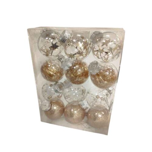 Σετ Χριστουγεννιάτικες Μπάλες 12τμχ 5.5cm - Christmas decoration balls