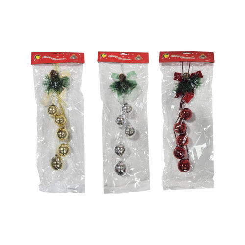 Κρεμαστή Χριστουγεννιάτικη Διακόσμηση με Μπάλες και Κουκουνάρι - Hanging Christmas Decoration with Balls and Pinecone