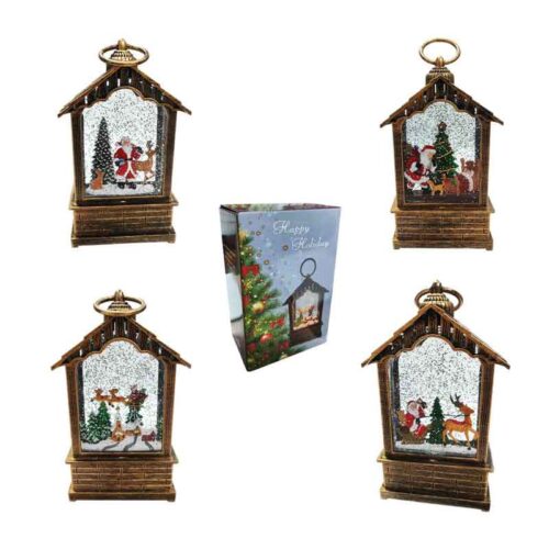 Χριστουγεννιάτικη Φαναράκι με Φωτισμό και Μουσική – Christmas Lantern with Lighting and Music