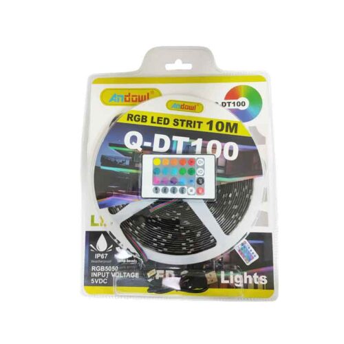 Andowl Λεντοταινία LED ταινία RGB 10m με τηλεχειριστήριο Q-DT100 - LED strip lights