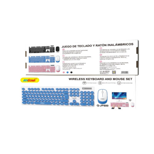 Andowl Ασύρματο Σετ Πληκτρολόγιο και Ποντίκι Q-JP880 - Wireless Keyboard and Mouse Set