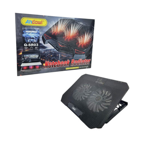 Andowl Βάση Ψύξης Laptop με Διπλούς Ανεμιστήρες LED Q-SR03 - Notebook Radiator
