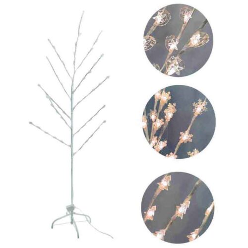 Χριστουγεννιάτικο Φωτιζόμενο Δέντρο Διακοσμητικό με 66 LED Θερμό Χρώμα 1.5m - Christmas decorative tree warm light