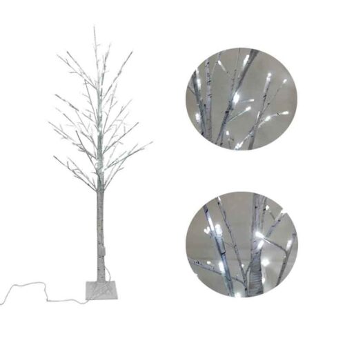 Led Φωτιζόμενο Χριστουγεννιάτικο Δέντρο Λευκό Με Ψυχρό Φωτισμό 150cm 160Led  - Led Christmas Tree White With White Lighting