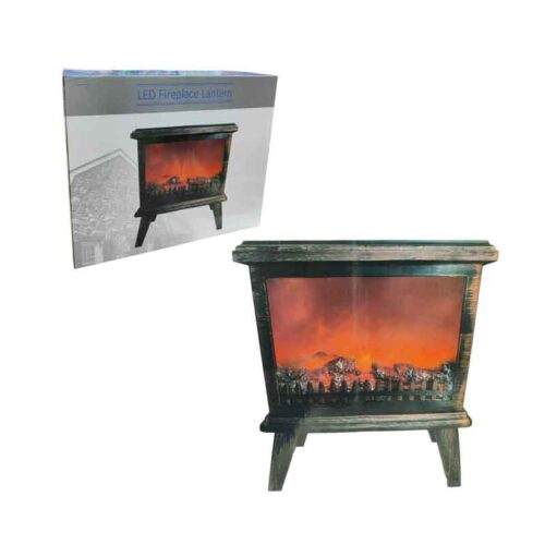Διακοσμητικό Τζάκι LED – LED Fireplace Lantern