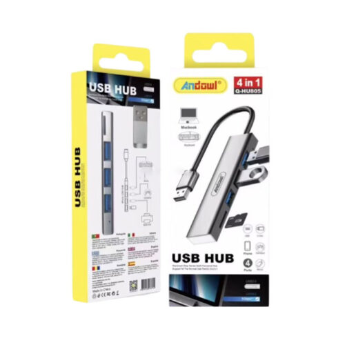 Andowl USB Hub 4 σε 1 με 4 Θύρες Q-HU805 - USB Hub
