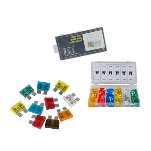 Ασφάλειες αυτοκινήτου δίχαλες 120τεμ - Car fuse assortment