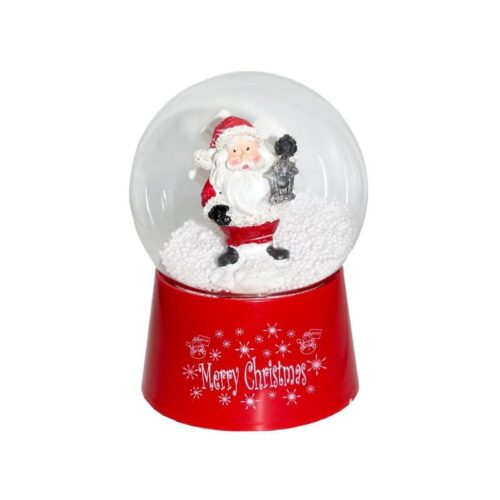 Χριστουγεννιάτικη κρυστάλλινη μπάλα μουσικής με ελαφριά χιονονιφάδες  -  Christmas Snow Globe