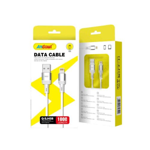 Andowl Καλώδιο Φόρτισης και Δεδομένων 1m iOS USB σε Lightning Q-SJ45B – Data Cable