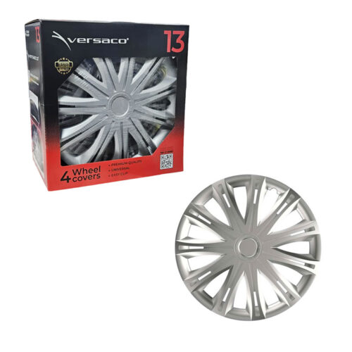 Versaco Σετ Τάσια Αυτοκινήτου 4τμχ 13" Ασημί - Wheel Covers