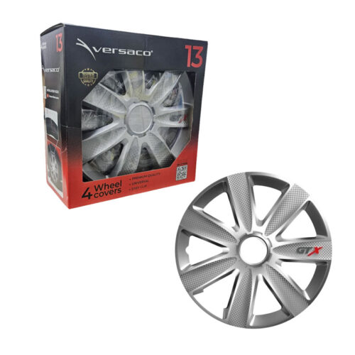 Versaco Σετ Τάσια Αυτοκινήτου 4τμχ 13" Ασημί - Wheel Covers