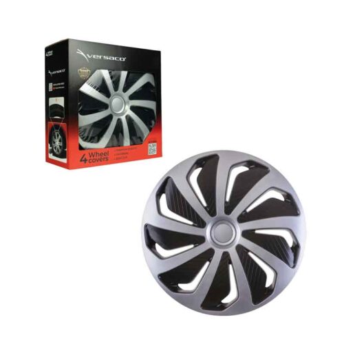Versaco Σετ Τάσια Αυτοκινήτου 4τμχ 14" Ασημί - Wheel Covers