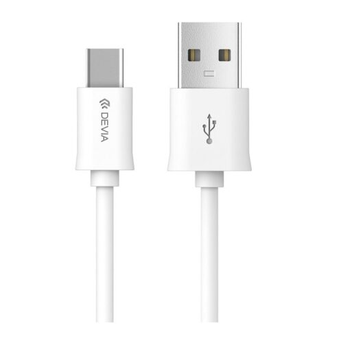 Devia cable Smart EC066 USB-Α - USB-C 2m 2,1A white