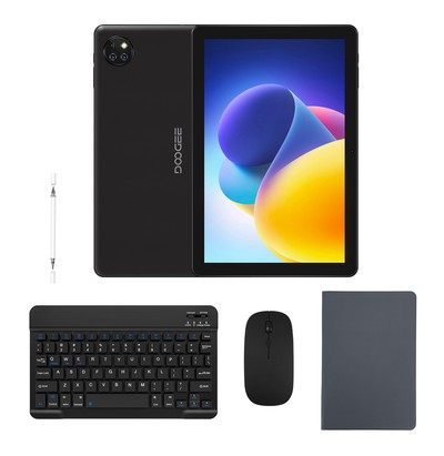 DOOGEE tablet T10W με πληκτρολόγιο/ποντίκι/στυλό αφής/θήκη, 10.1", 4/128GB, 4G, Android 14, 8000mAh, μαύρο