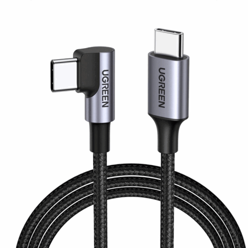 UGREEN Cable USB-C to USB-C, 1m, 3A, Shell nickel white - US255 / 50123
