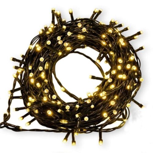 Χριστουγεννιάτικα λαμπάκια σε θερμό χρώμα 20m 240 LED – Christmas decorative lights warm light