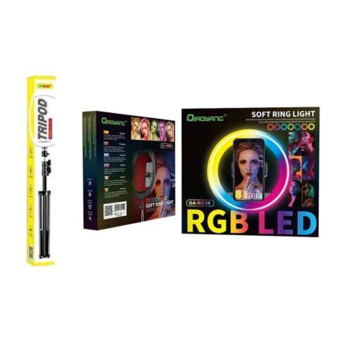 Qiaoyang LED Ring Light με Βάση QA-RG35 – Soft Ring Light
