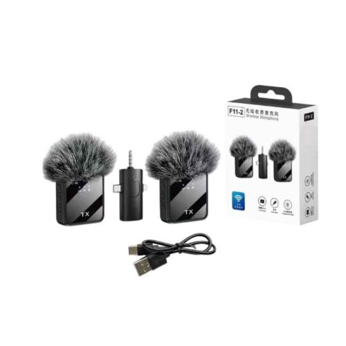 Ασύρματο Μικρόφωνο Lavalier για Κινητό & Κάμερα F11-2 – Wireless Lavalier Microphone for Phone & Camera