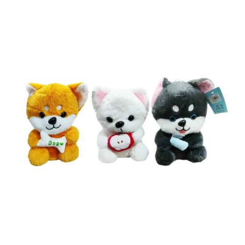 Λούτρινο Αρκουδάκι Σκυλάκι με Κόκαλο - Dog Plush Toy with Bone